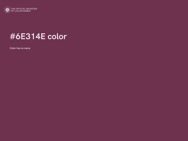 #6E314E color image
