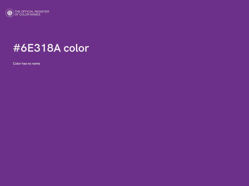 #6E318A color image