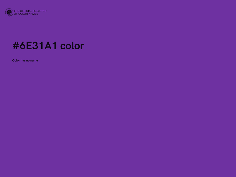 #6E31A1 color image