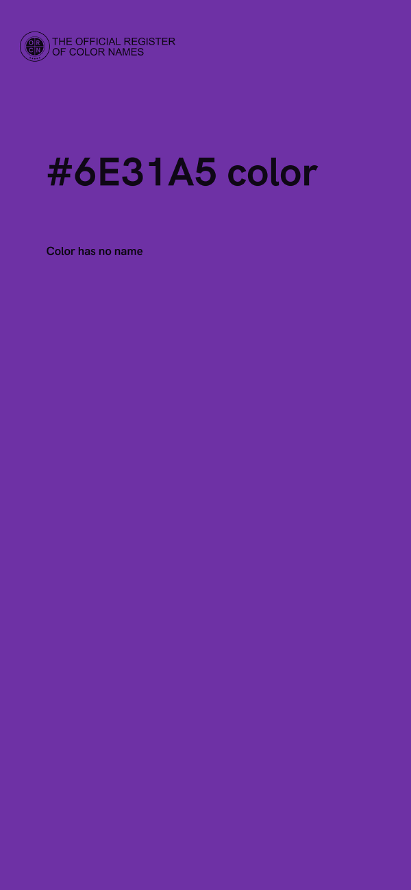#6E31A5 color image