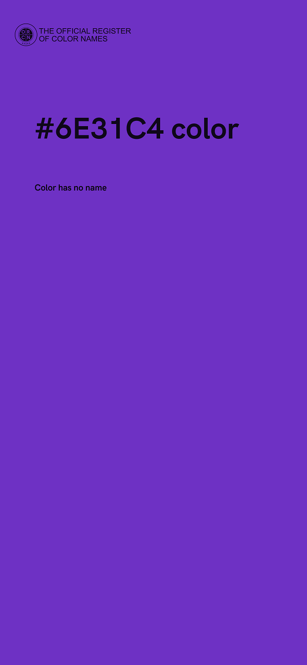 #6E31C4 color image