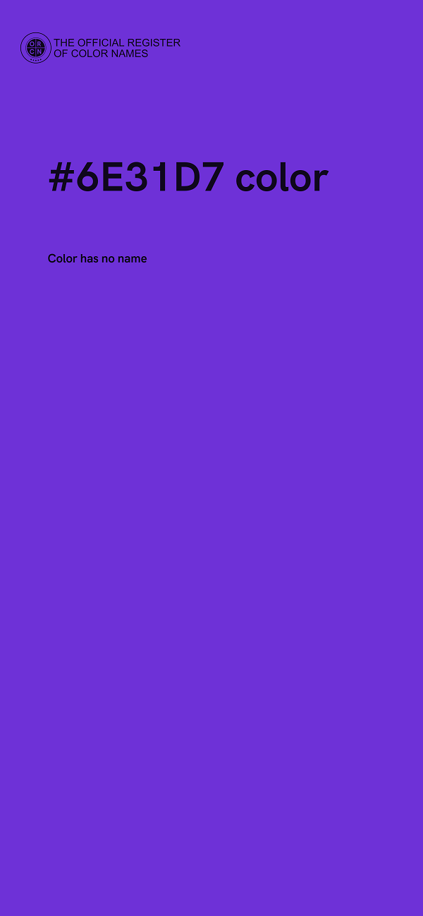 #6E31D7 color image