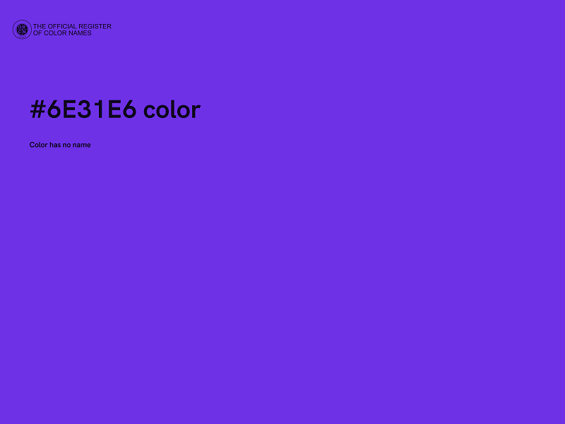 #6E31E6 color image