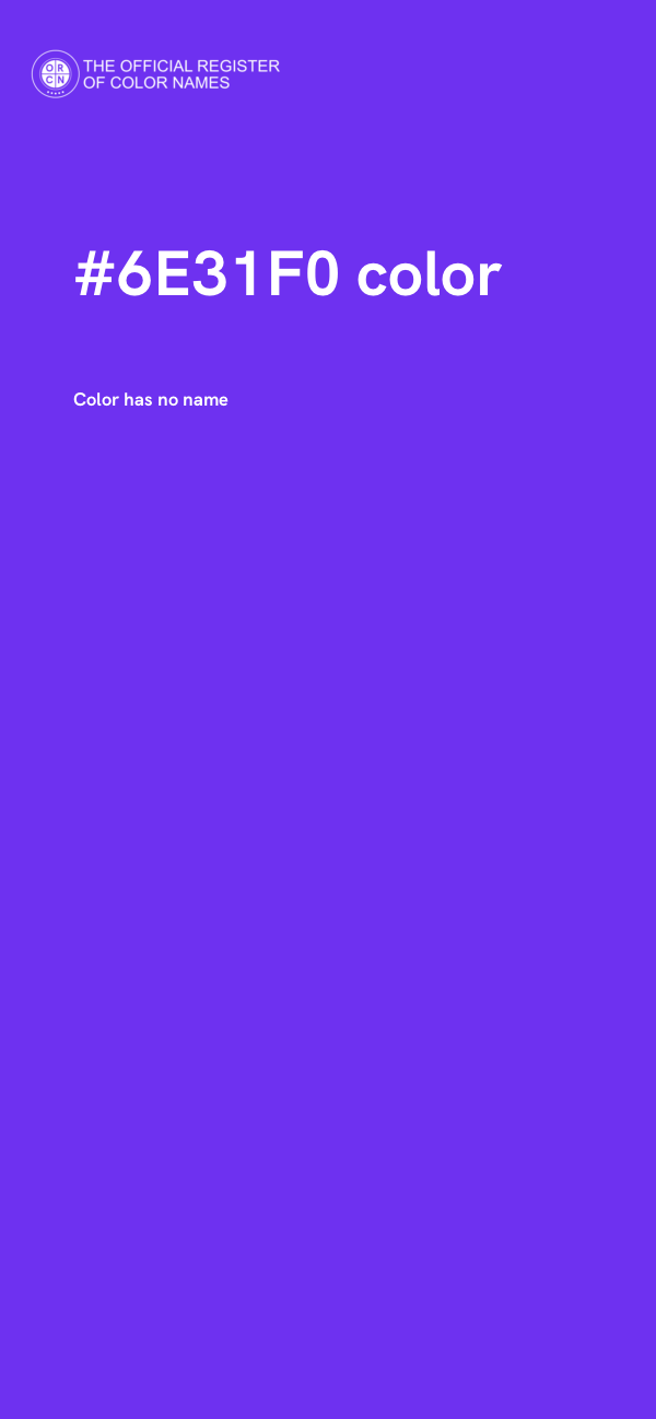 #6E31F0 color image