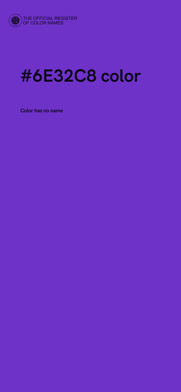 #6E32C8 color image