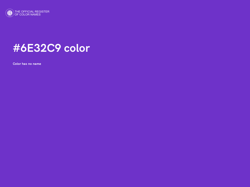 #6E32C9 color image