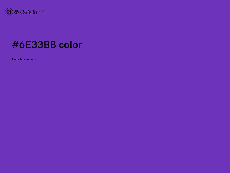 #6E33BB color image