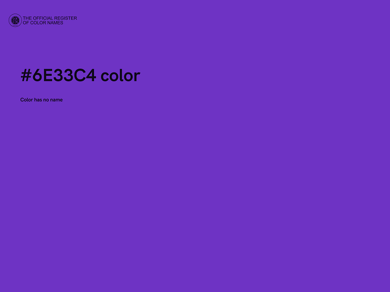 #6E33C4 color image