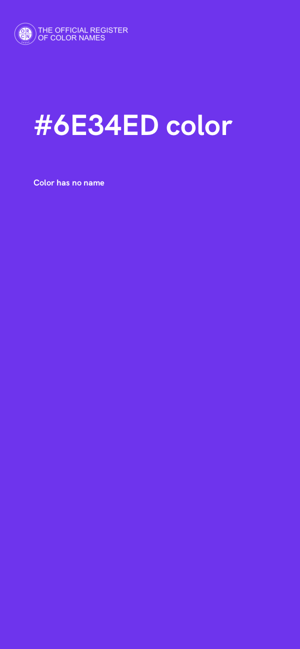 #6E34ED color image