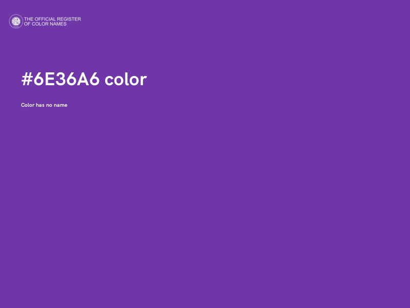 #6E36A6 color image