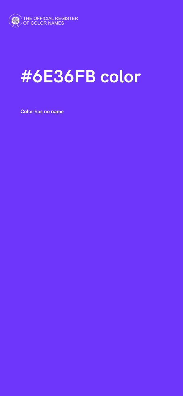 #6E36FB color image