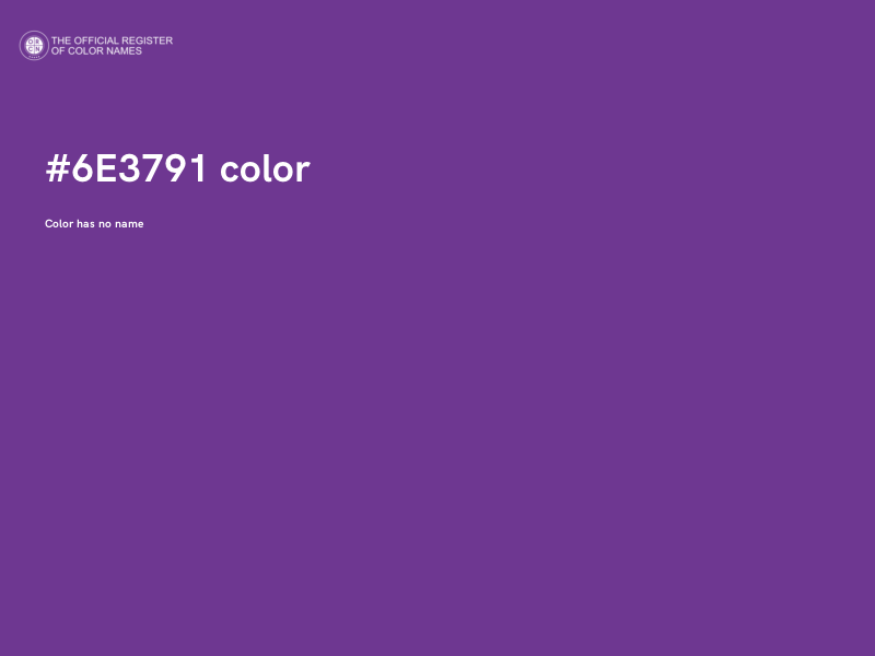 #6E3791 color image