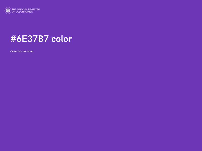 #6E37B7 color image