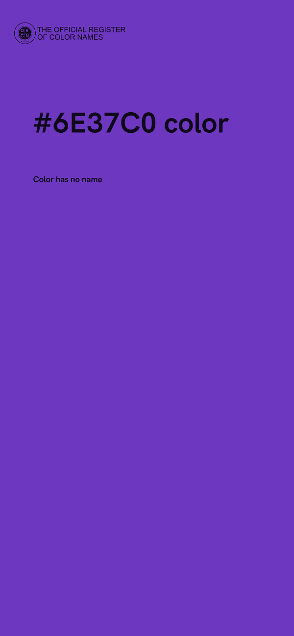 #6E37C0 color image