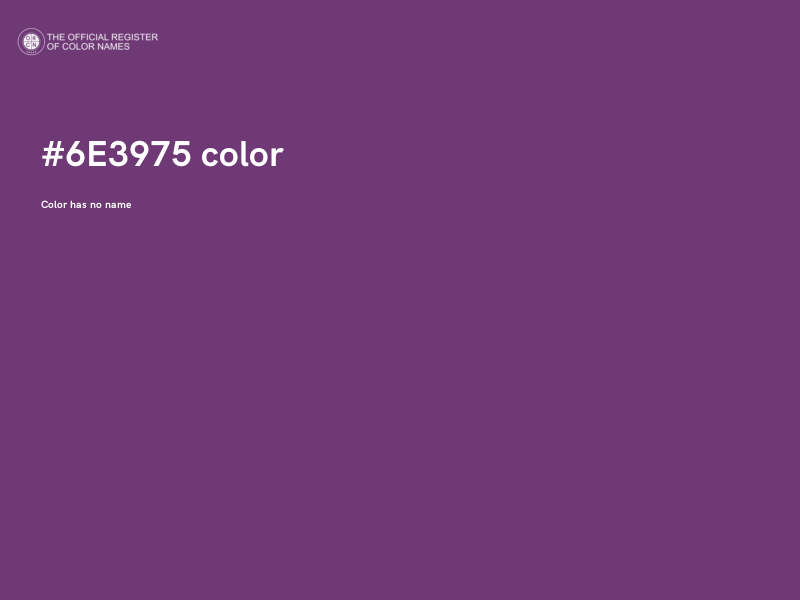 #6E3975 color image