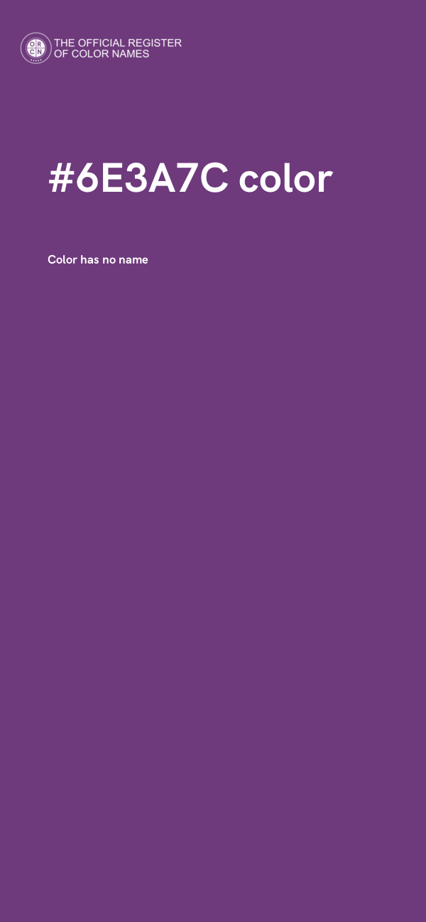 #6E3A7C color image