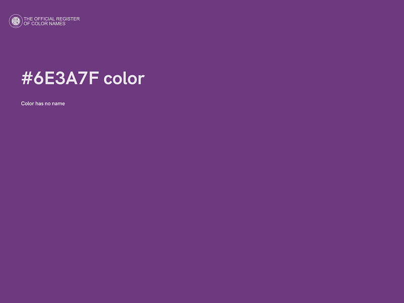 #6E3A7F color image