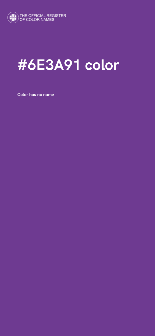 #6E3A91 color image