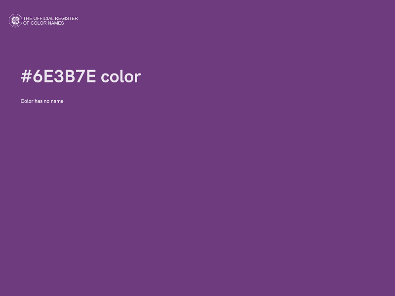 #6E3B7E color image
