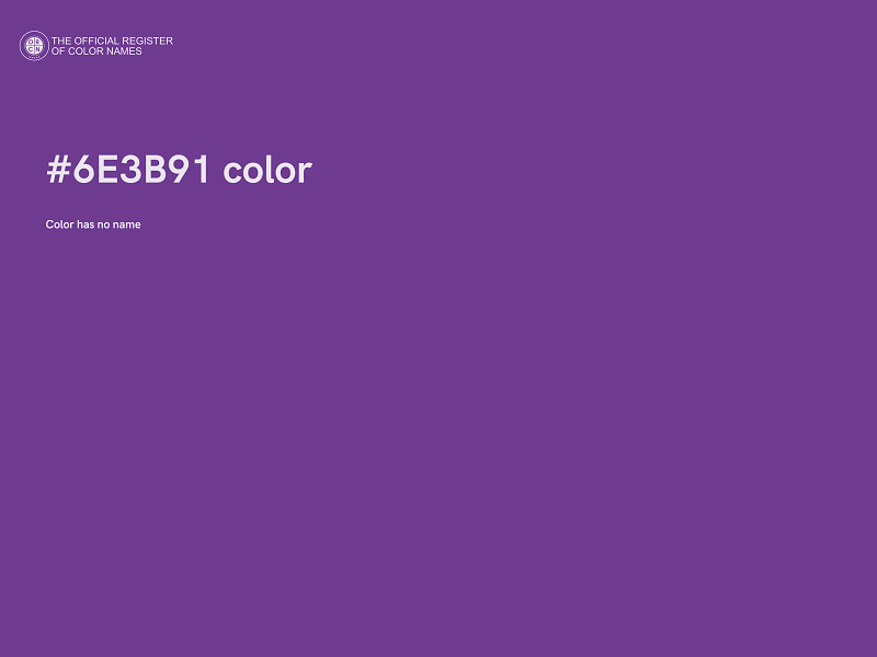 #6E3B91 color image