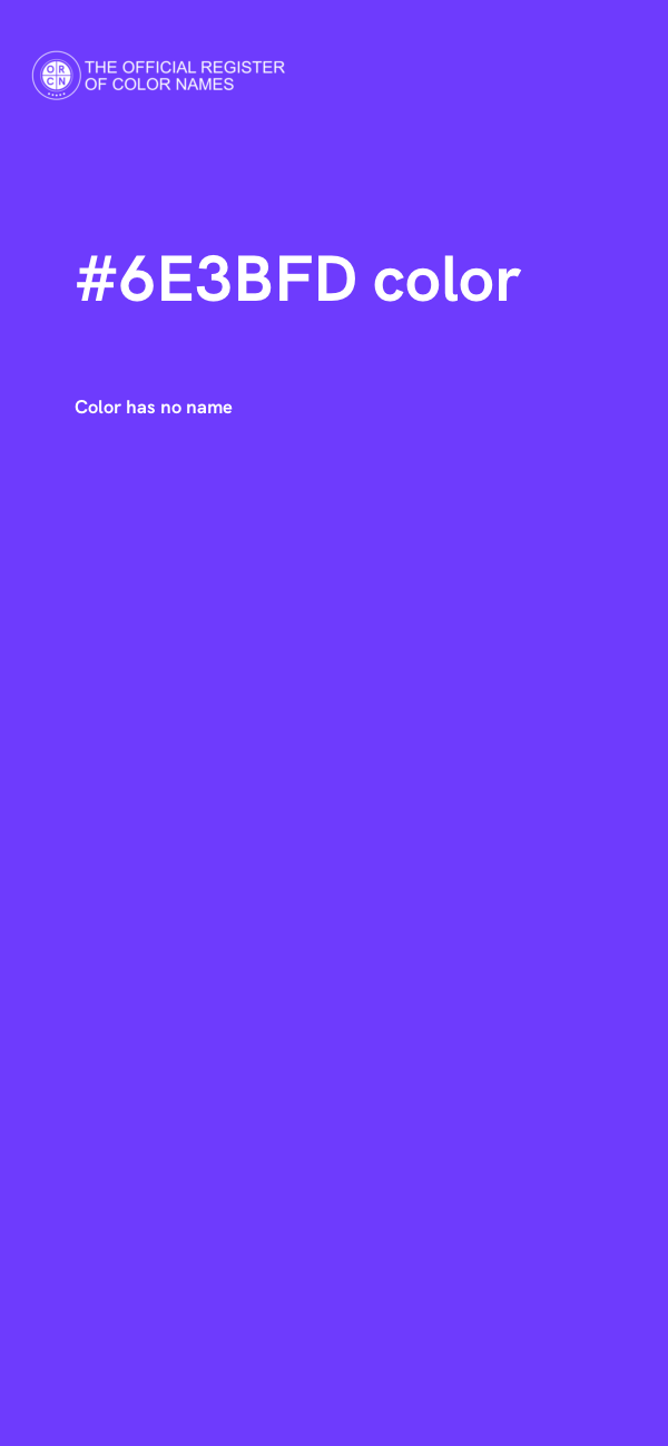 #6E3BFD color image