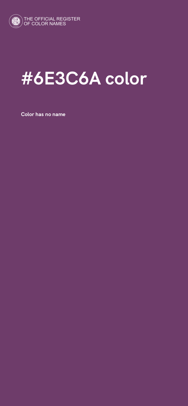 #6E3C6A color image