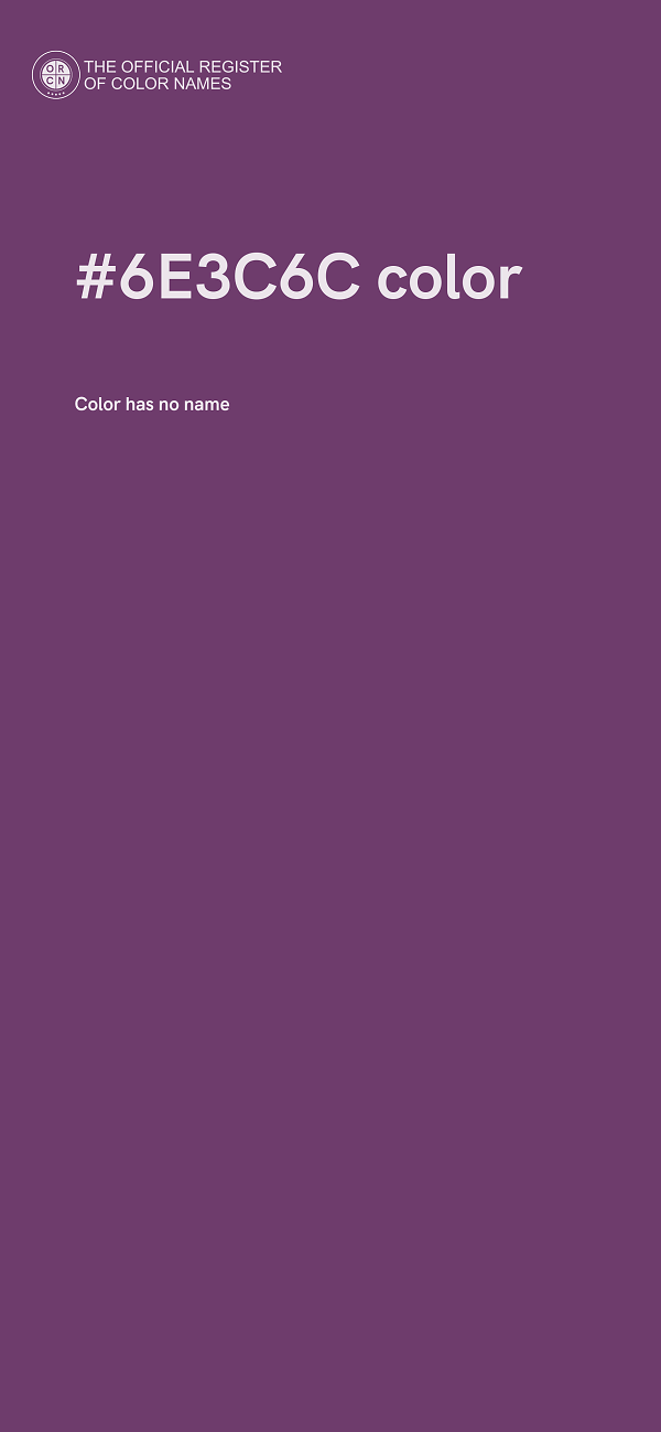 #6E3C6C color image