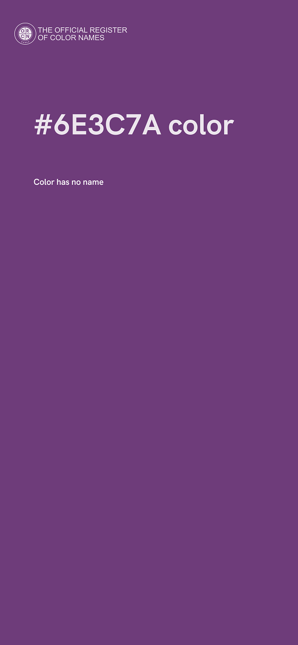 #6E3C7A color image