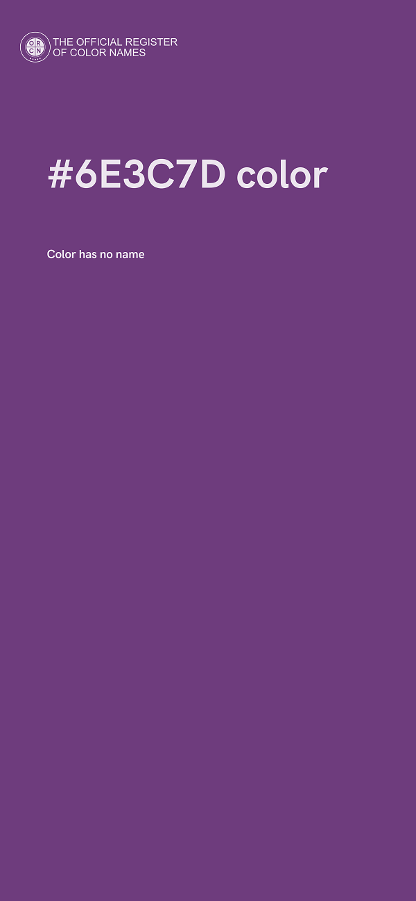 #6E3C7D color image