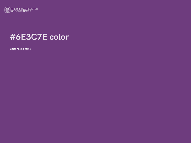 #6E3C7E color image