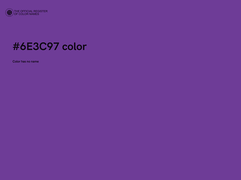 #6E3C97 color image