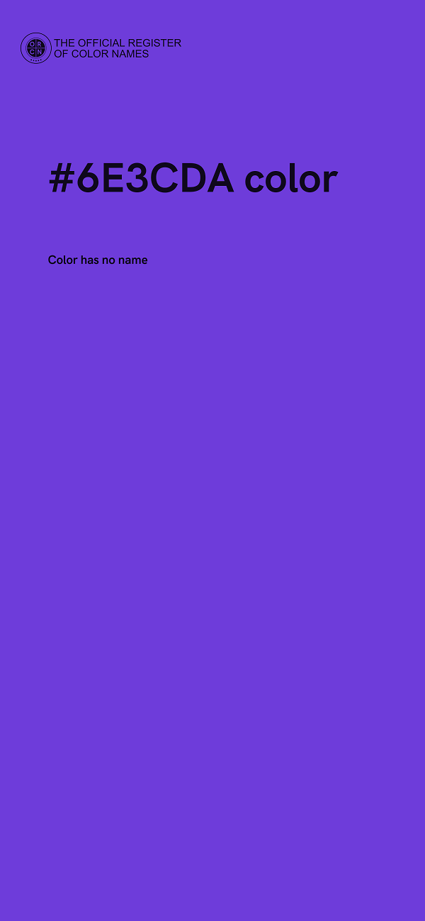 #6E3CDA color image