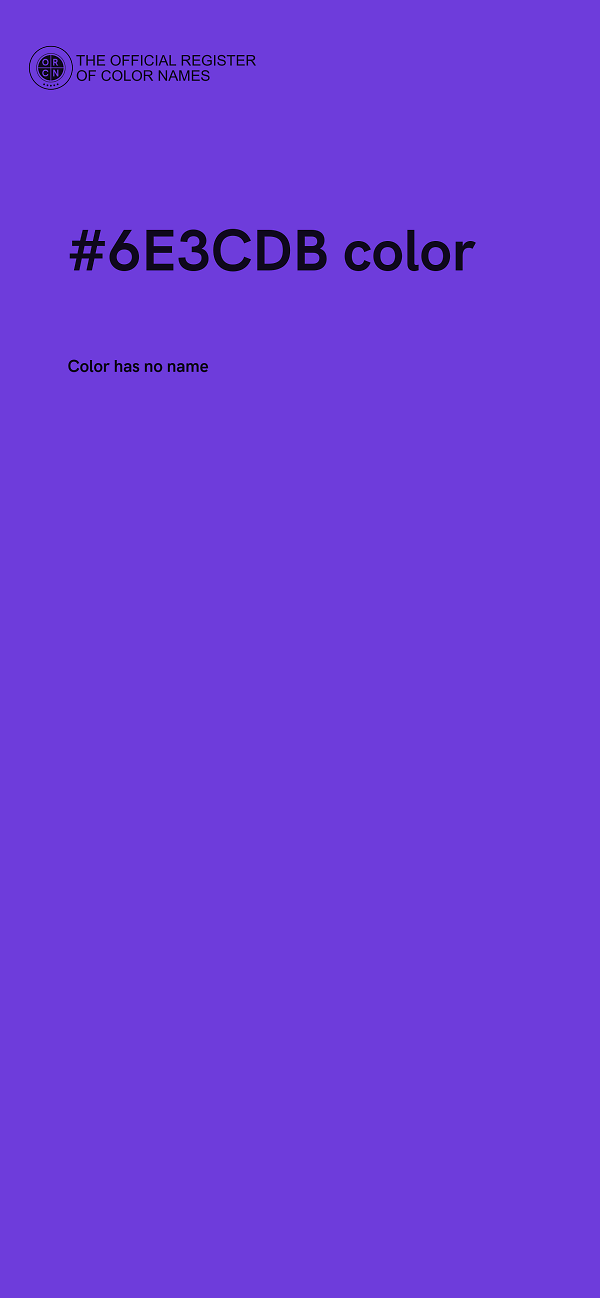 #6E3CDB color image