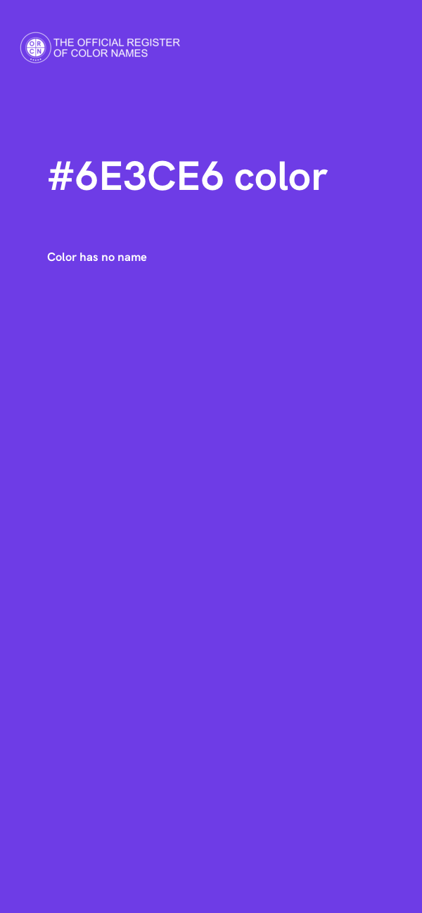 #6E3CE6 color image