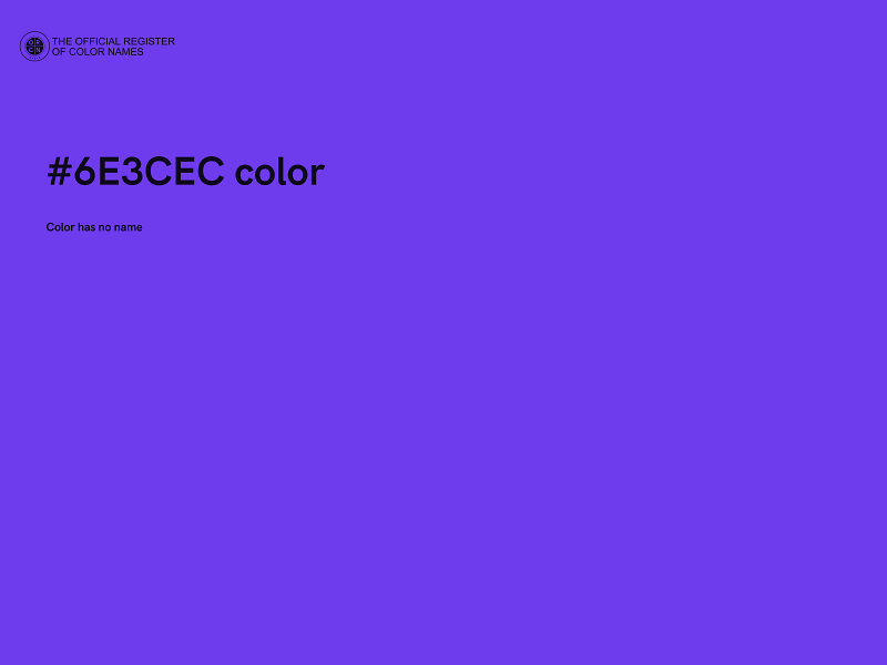 #6E3CEC color image