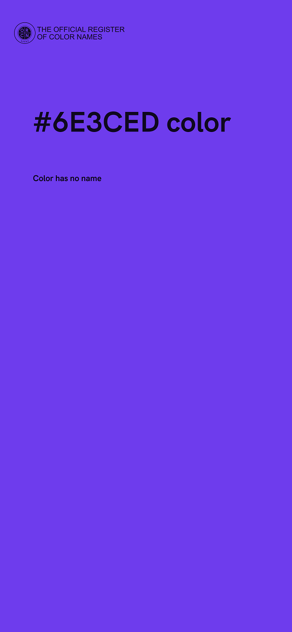 #6E3CED color image
