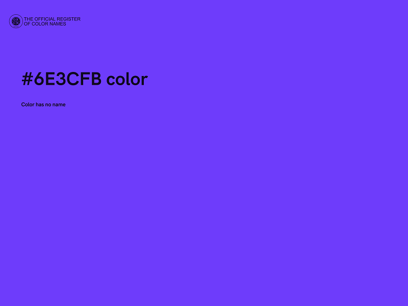 #6E3CFB color image