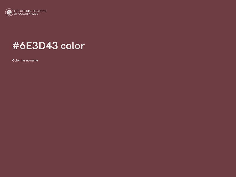 #6E3D43 color image