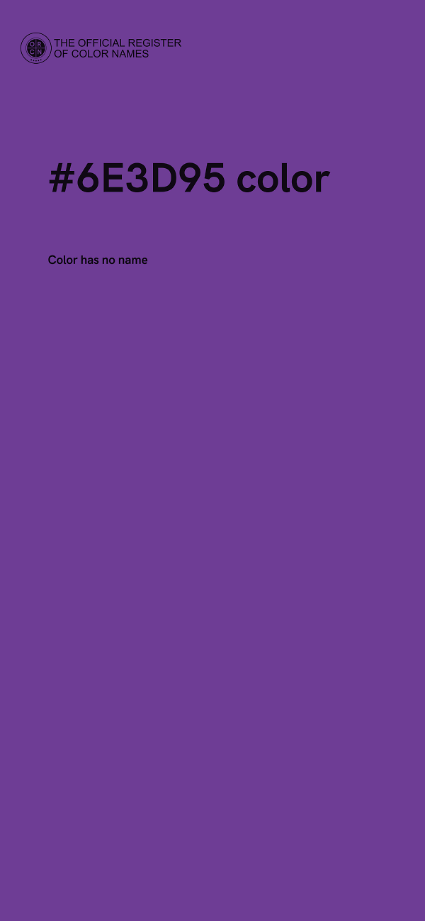 #6E3D95 color image