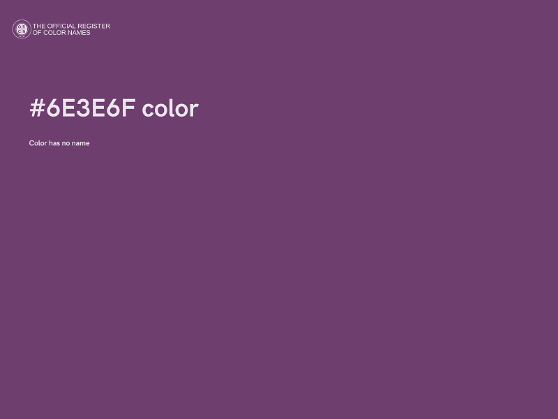 #6E3E6F color image