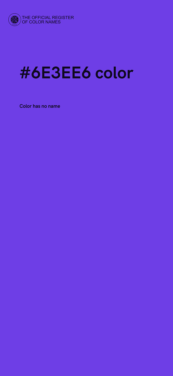 #6E3EE6 color image