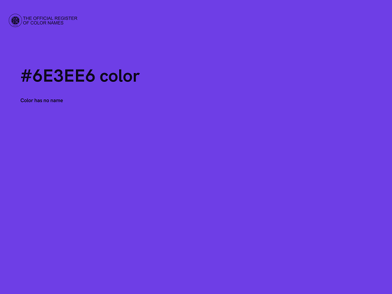 #6E3EE6 color image