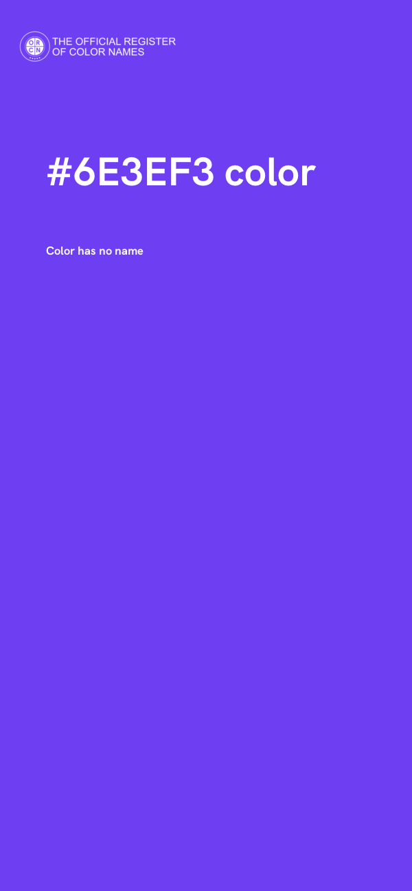 #6E3EF3 color image