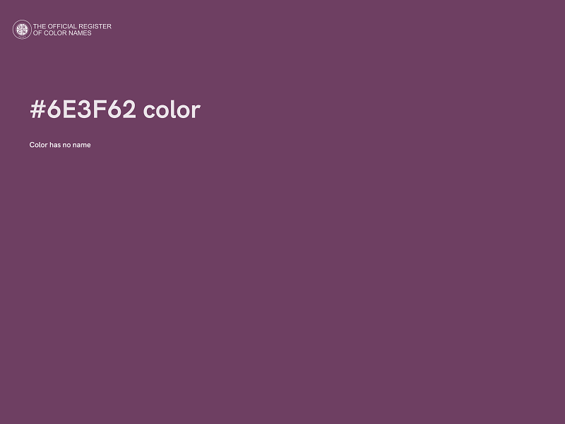 #6E3F62 color image