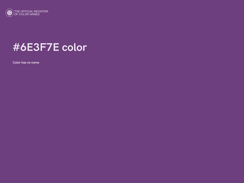 #6E3F7E color image