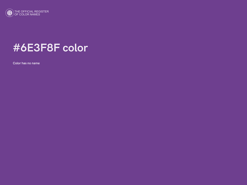 #6E3F8F color image