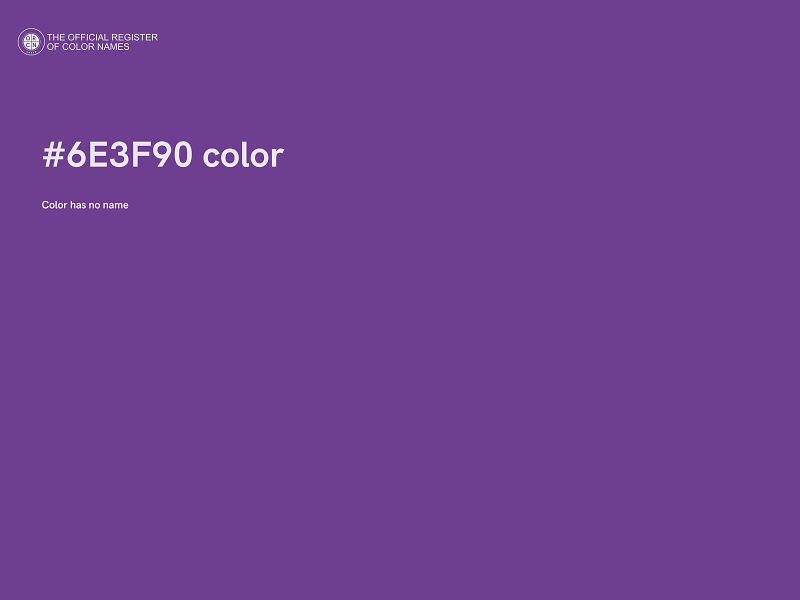 #6E3F90 color image