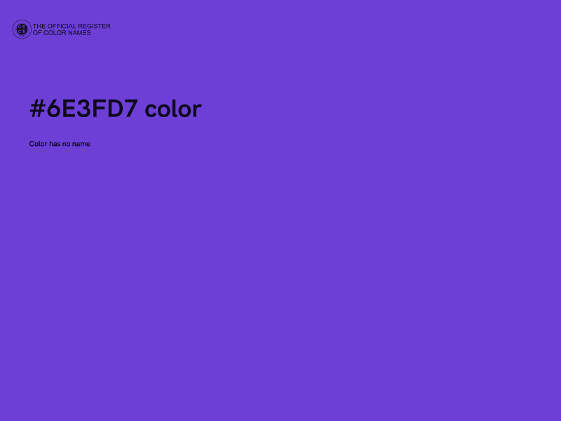 #6E3FD7 color image