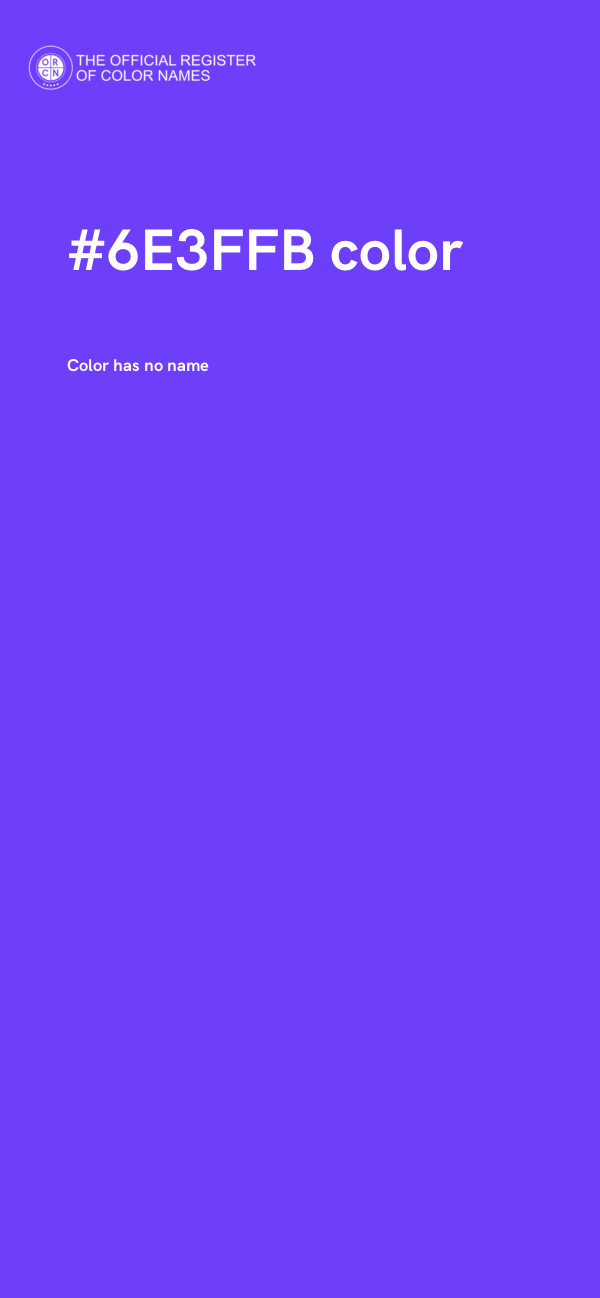 #6E3FFB color image
