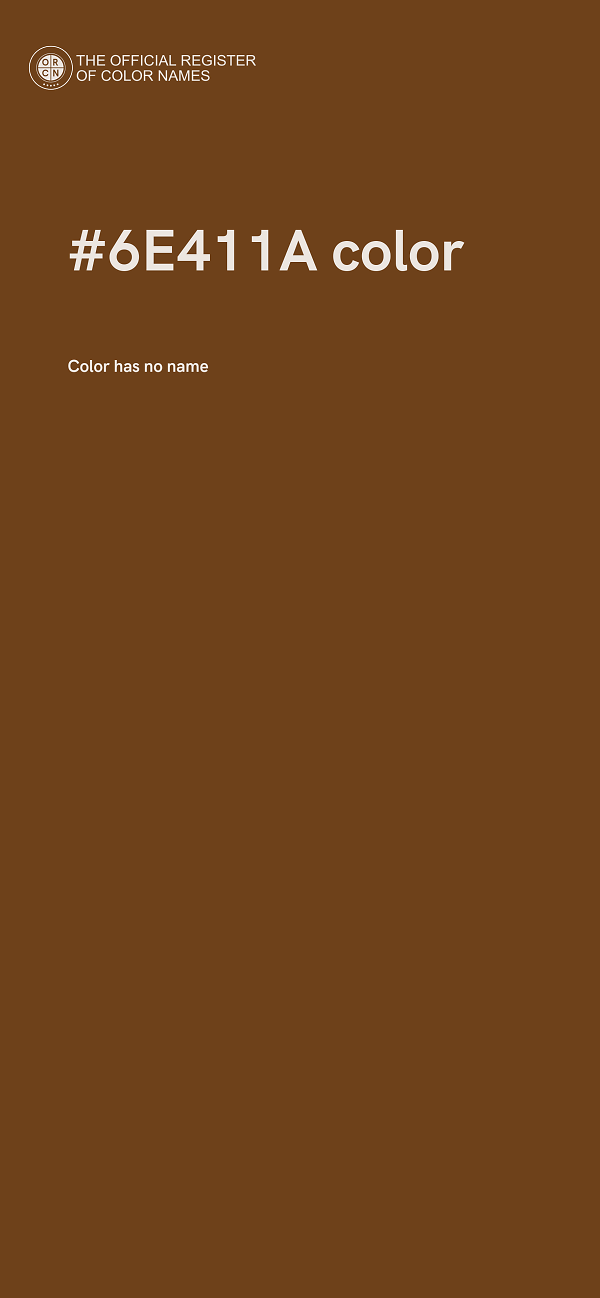 #6E411A color image